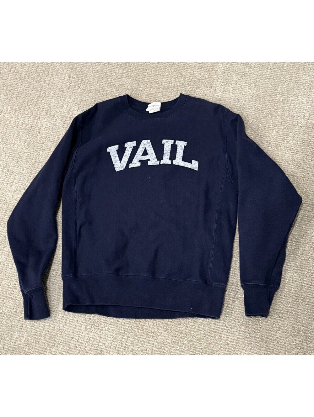Vintage Champion Reverse Weave Crew Neck Sweatshirt Sz M Vail Colorado Ski